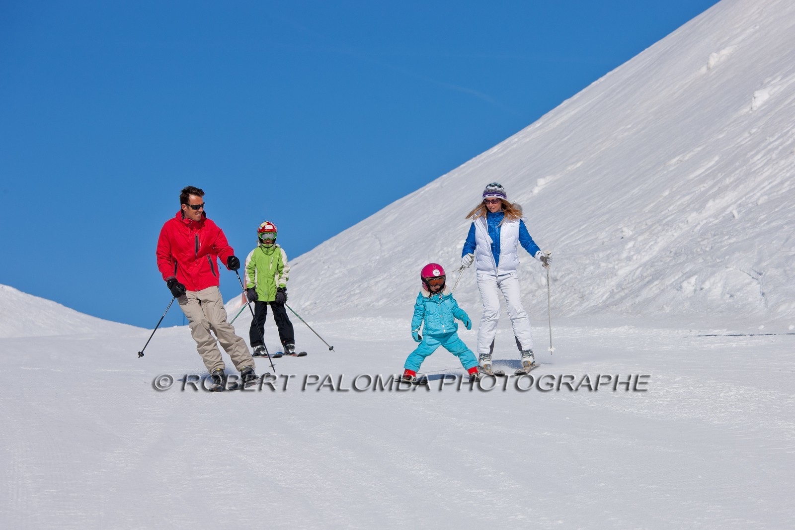 Famille au ski