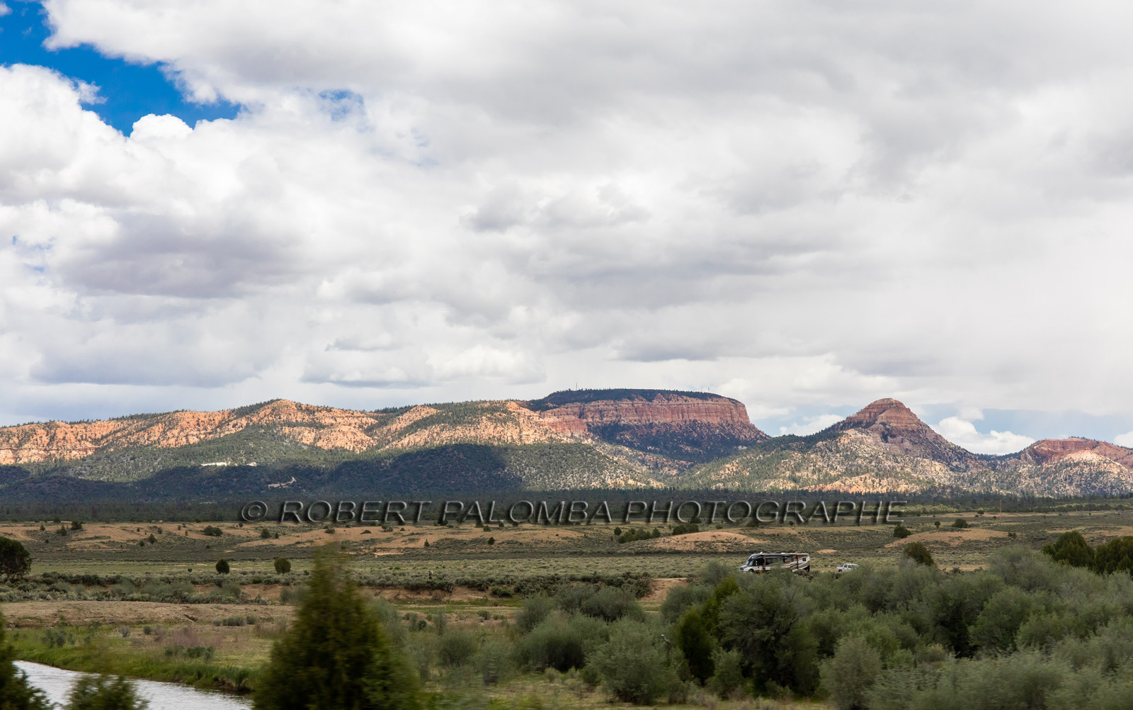 Sur la route pour aller à Bryce Canyon