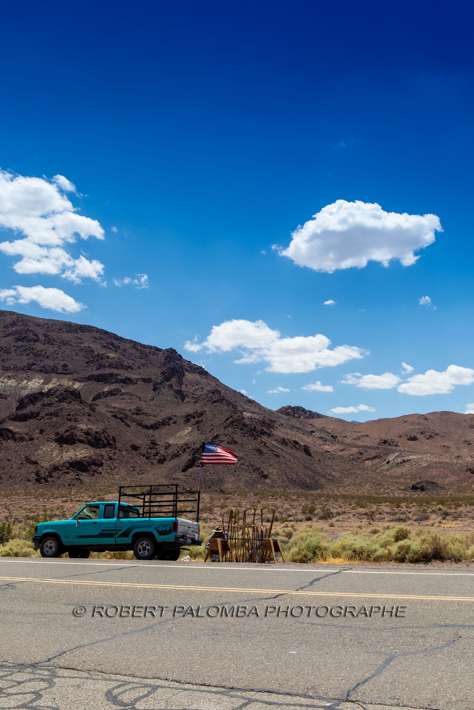 Sur la route pour aller à Bagdad Café