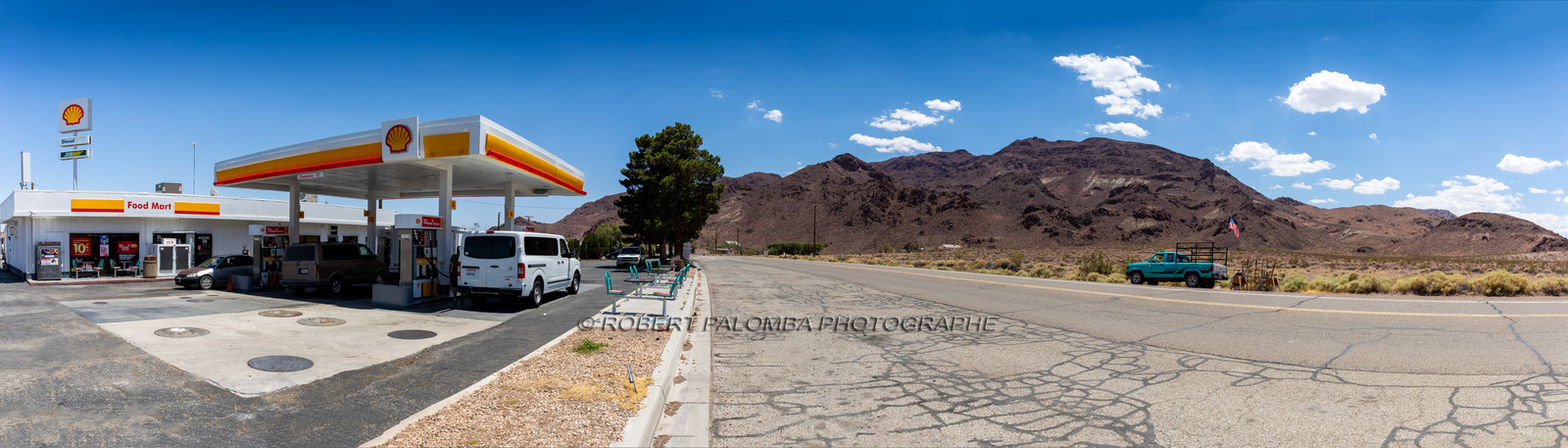 Sur la route pour aller à Bagdad Café