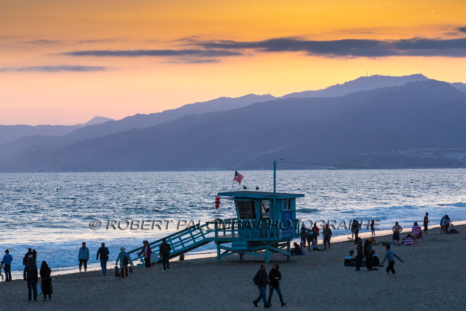 Etats-Unis, Californie-du-Sud, Los Angeles, Venice, Venice Beach, Poste de Sauveteur en mer
