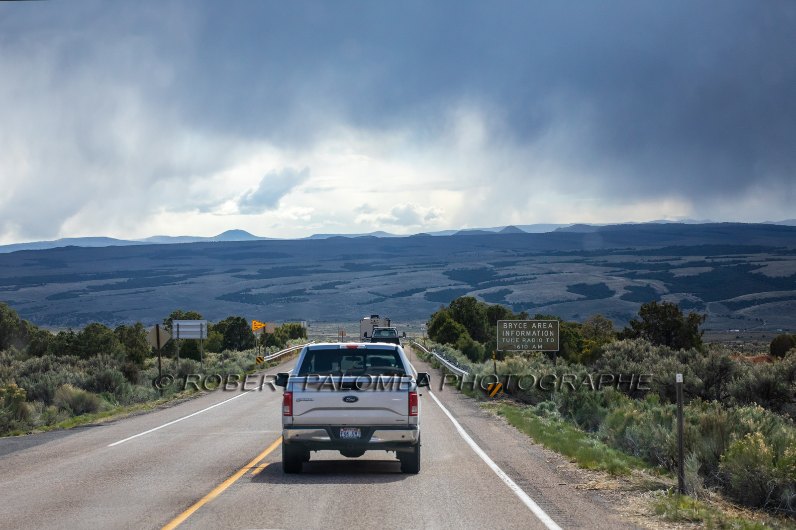 Sur la route en quittant Bryce Canyon
