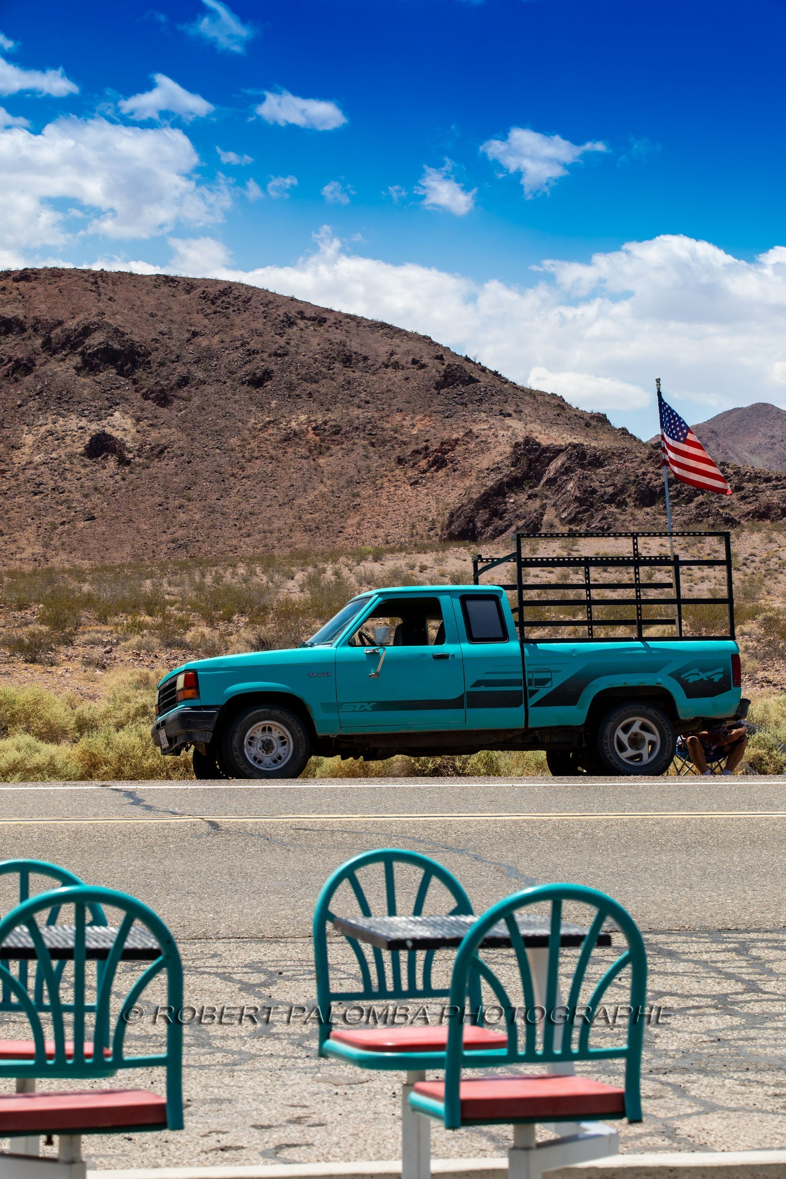 Sur la route pour aller à Bagdad Café