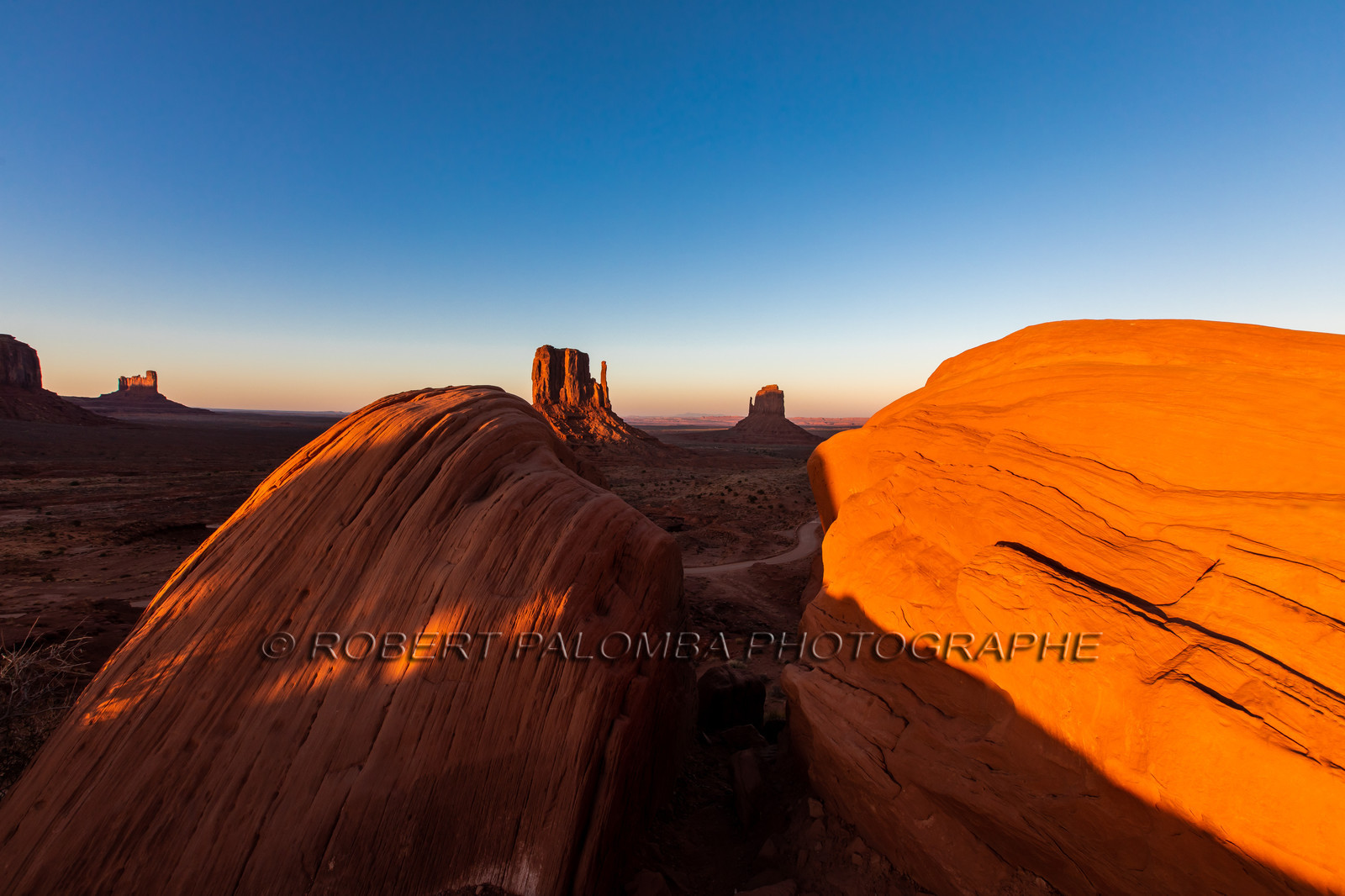 Coucher de soleil sur Monument Valley