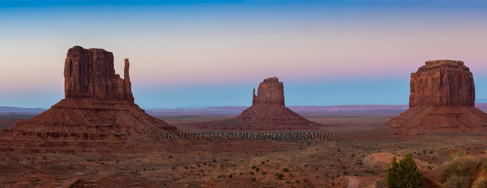 Coucher de soleil sur Monument Valley