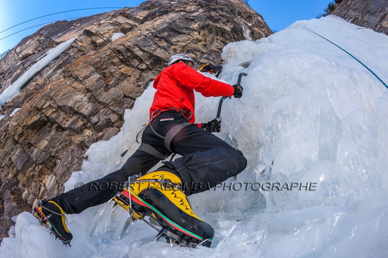 Escalade glacière