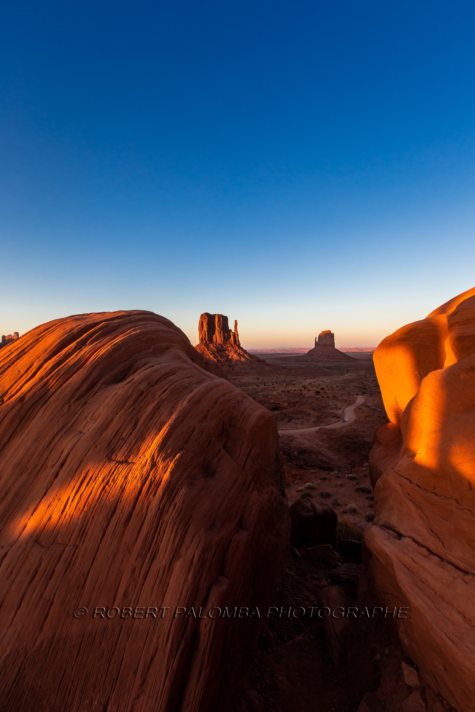 Coucher de soleil sur Monument Valley