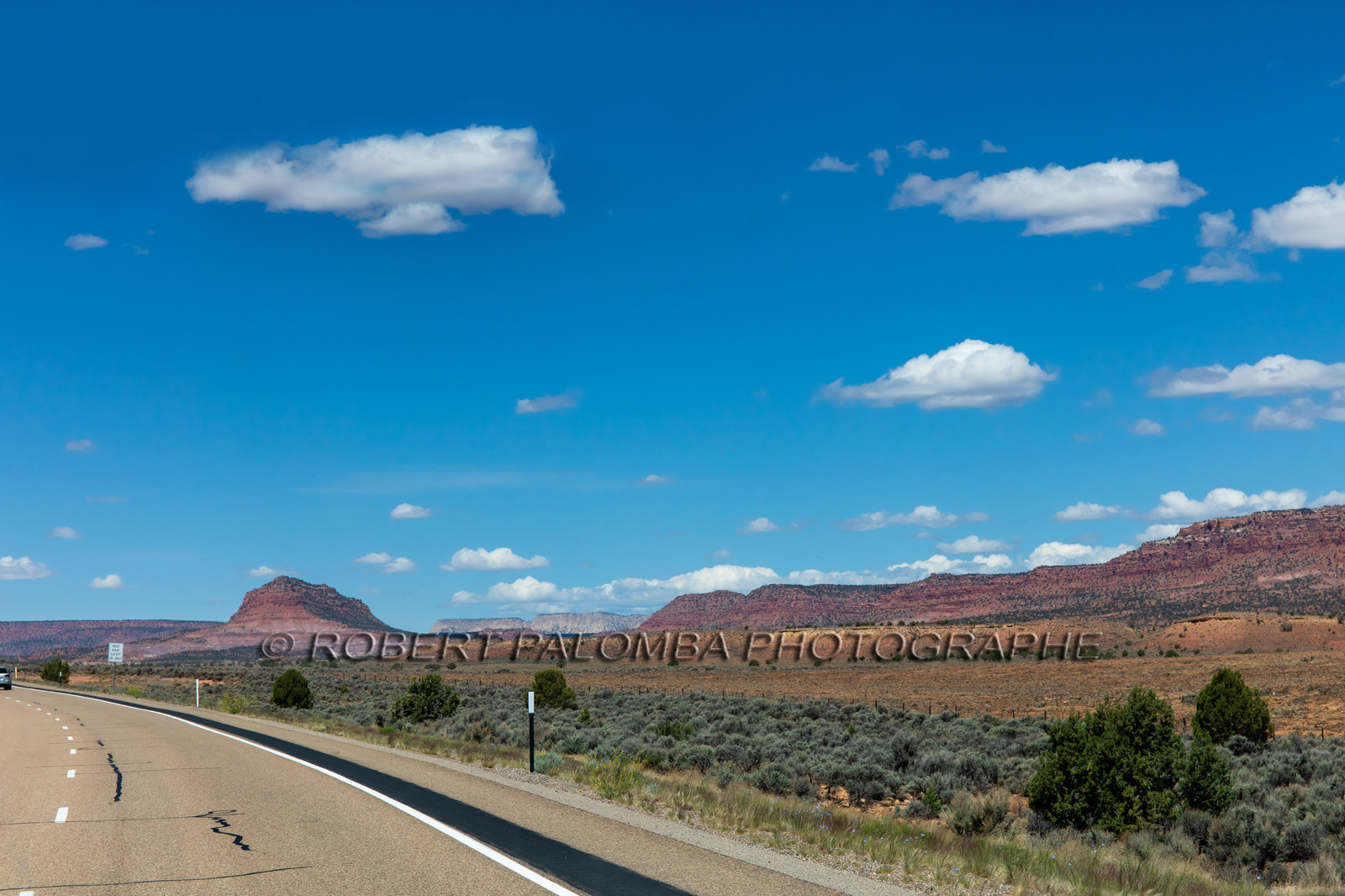 Sur la route pour aller à Bryce Canyon
